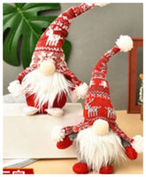 Artezan Χριστουγεννιάτικος Νάνος 24εκ Άσπρος με Κόκκινο